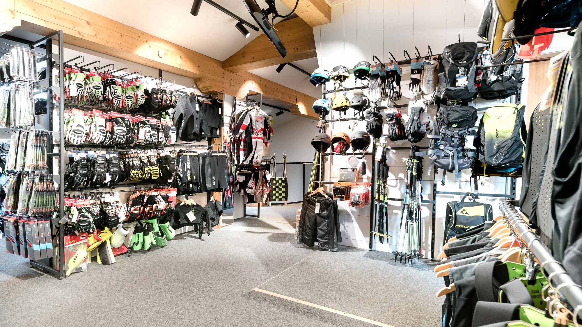 Verleih- und Verkaufsfläche im Sportshop Lintner Alpbach
